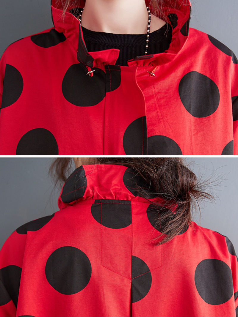 Women's Spring and Autumn Loose Single-Layer Coat With Pocket