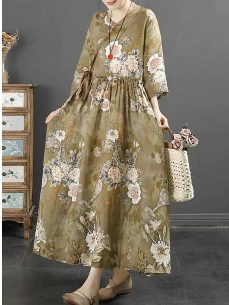 Women's Yellow Green Dress