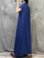 Vestido de línea A de moda y suelbia de moda femenina