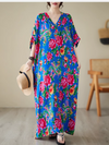 Elegance and Cool Women's Flower Kaftan Dress