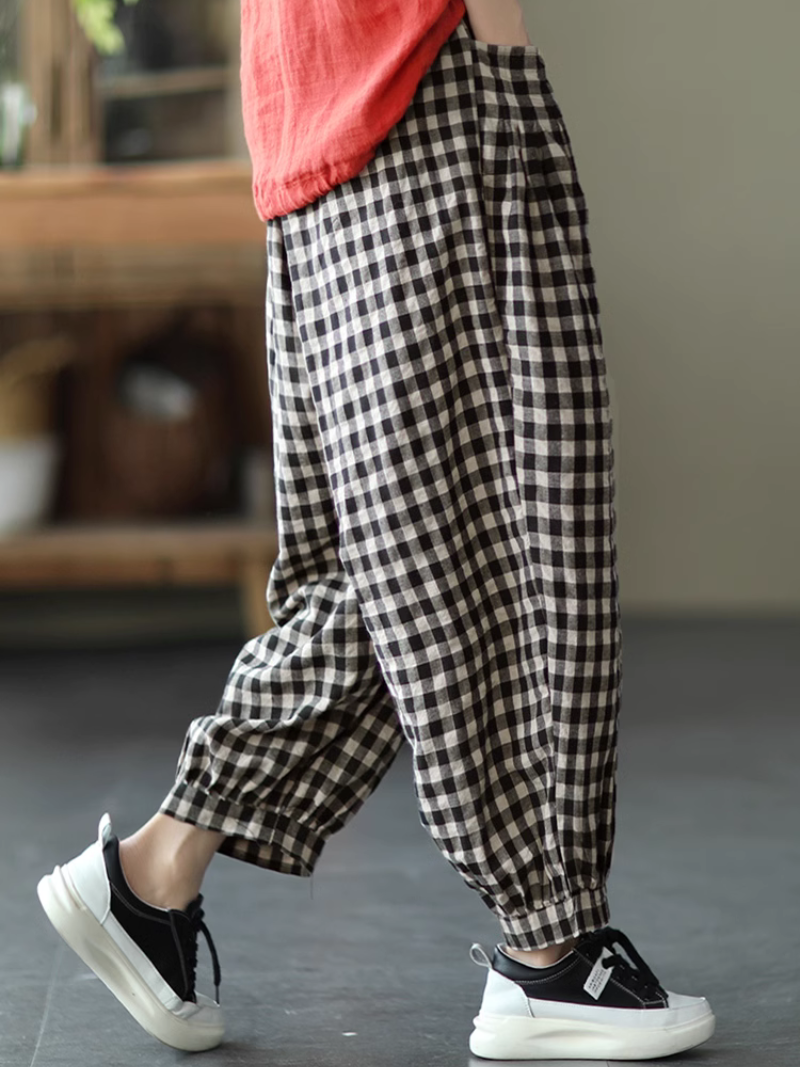 Women's Casual or Semi-formal Wear Plaid Bottom