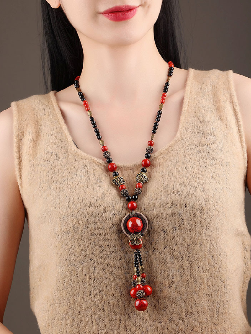 Women's Summer Beautiful  Vintage Crystal Necklace