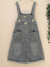 Women's Summer Adjustable Loose Printed Short Dungarees