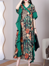 Women's Green Kaftan Dress