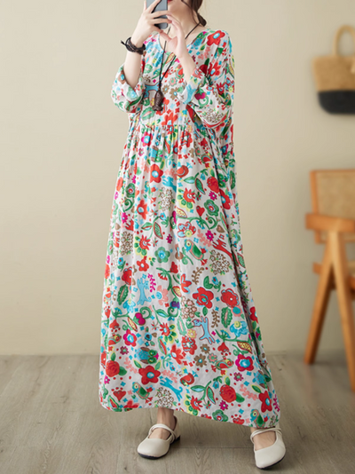Women's floral Smock Dress