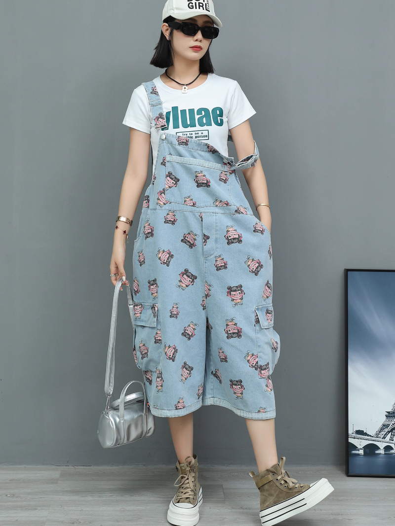 Women's Summer Loose Dungaree 