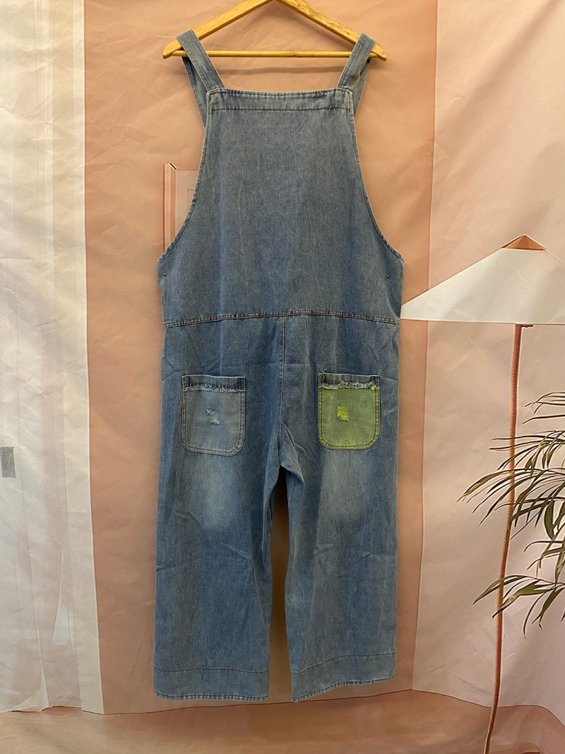 My Beating Heart Denim Cartoon Overall Dungaree