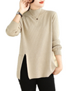 Women's Comfy Half Turtleneck Knitted Sweater