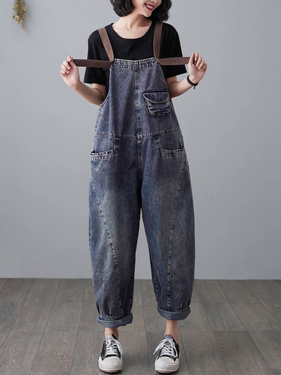 Timeless Denim Overalls Classic Blue Women's Dungarees