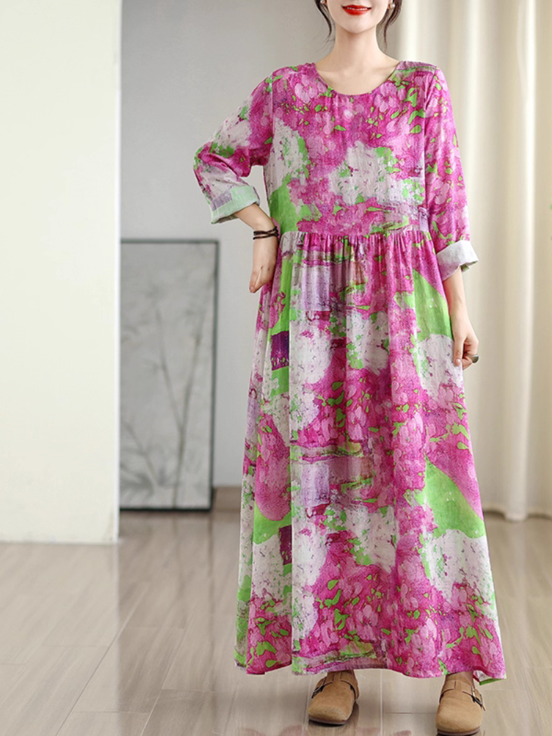 Women's Purple Retro Dress