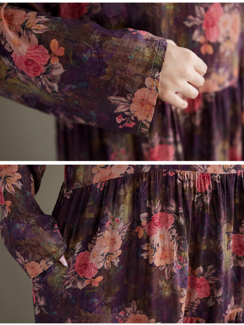 Women's  Summer Retro Casual & Elegant Loose Smock Dress