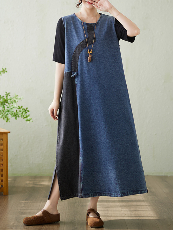 Easy Weekend-to-Work Denim Dress — Flowy A-Line With Effortless Fit and Movement