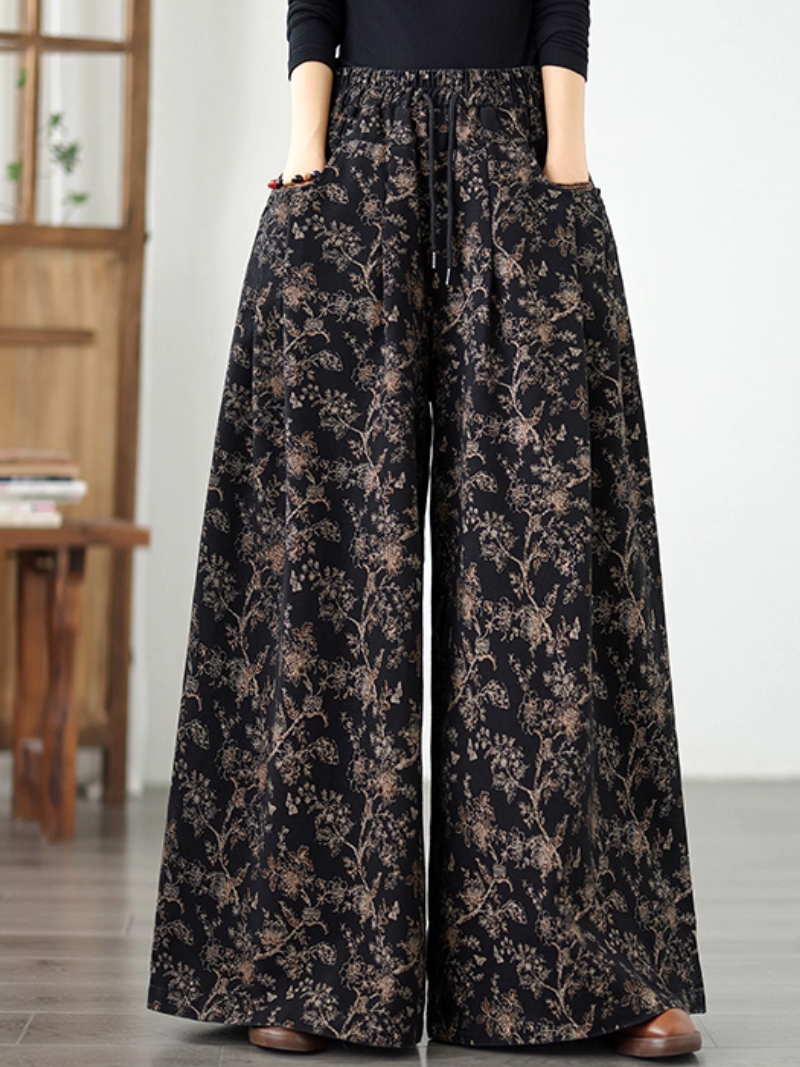 Women’s Stylish Relaxed & Basic  Printed Loose Bottom