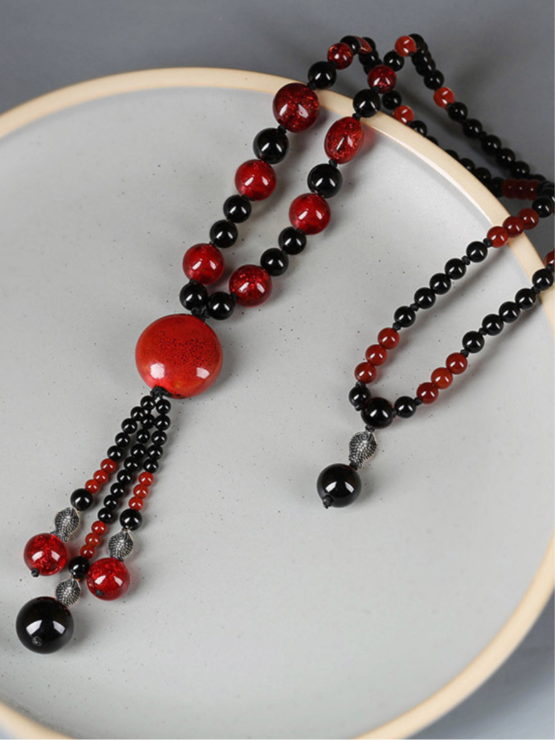Women's Trendy  Natural Stone Crystal Necklace