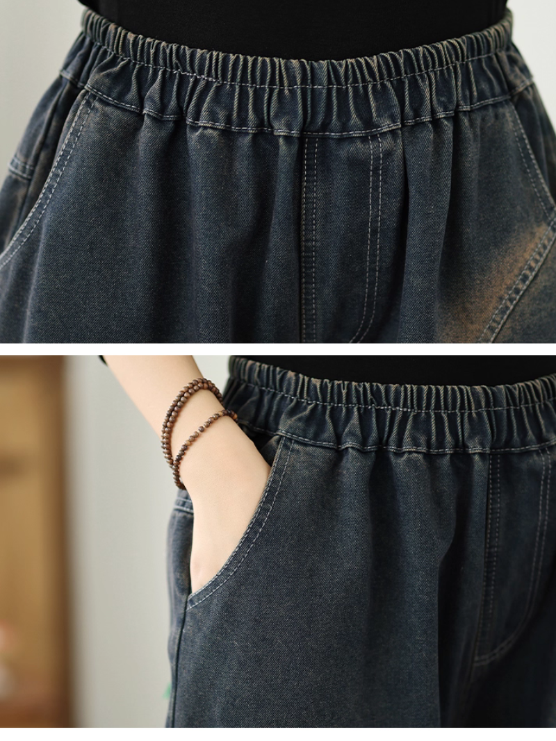 Frauen Sommer Breezy & modernes Blätterblumenfleck losen Boden