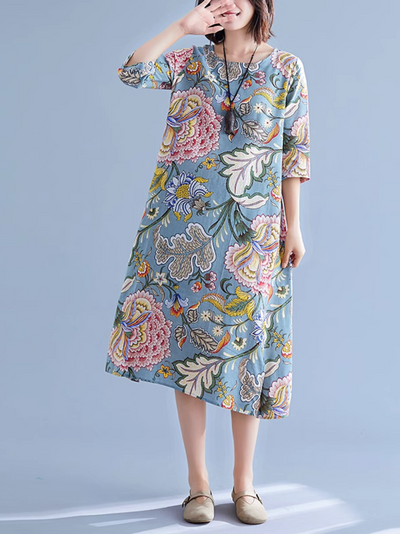 Women's Printed A-Line Dress