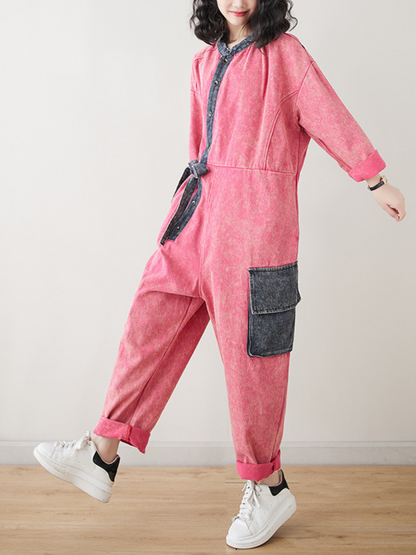 Women's Beautiful Loose Dungaree  