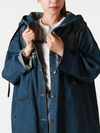 Women's Classic Front Large Pockets Mid-Length Coat