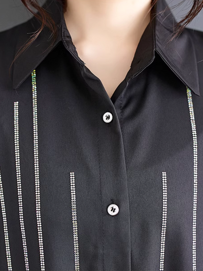 Women's Shirt Collar A-Line Dress