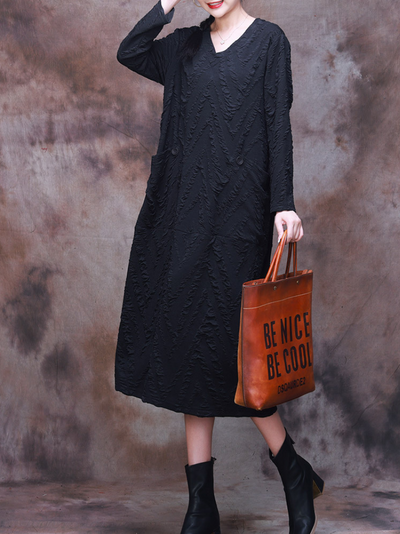 Women's Black Midi Dress