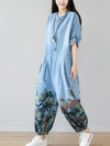 Women's button Overalls Dungarees