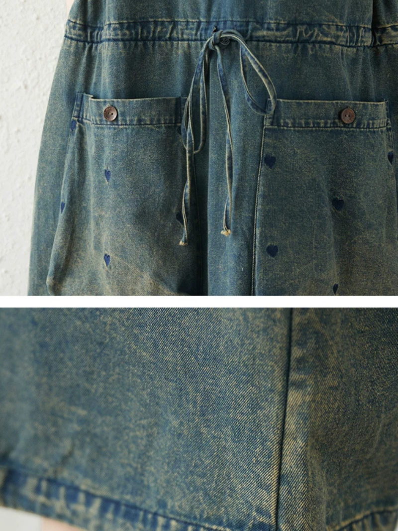 Weekend Freedom Denim Dress — Effortless, Relaxed Silhouette with Handy Pockets
