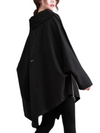 Women's Mid-Length Cape Modern Hooded Top