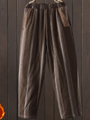 Women's Comfortable Wardrobe Loose Vertical Striped Bottom Pant