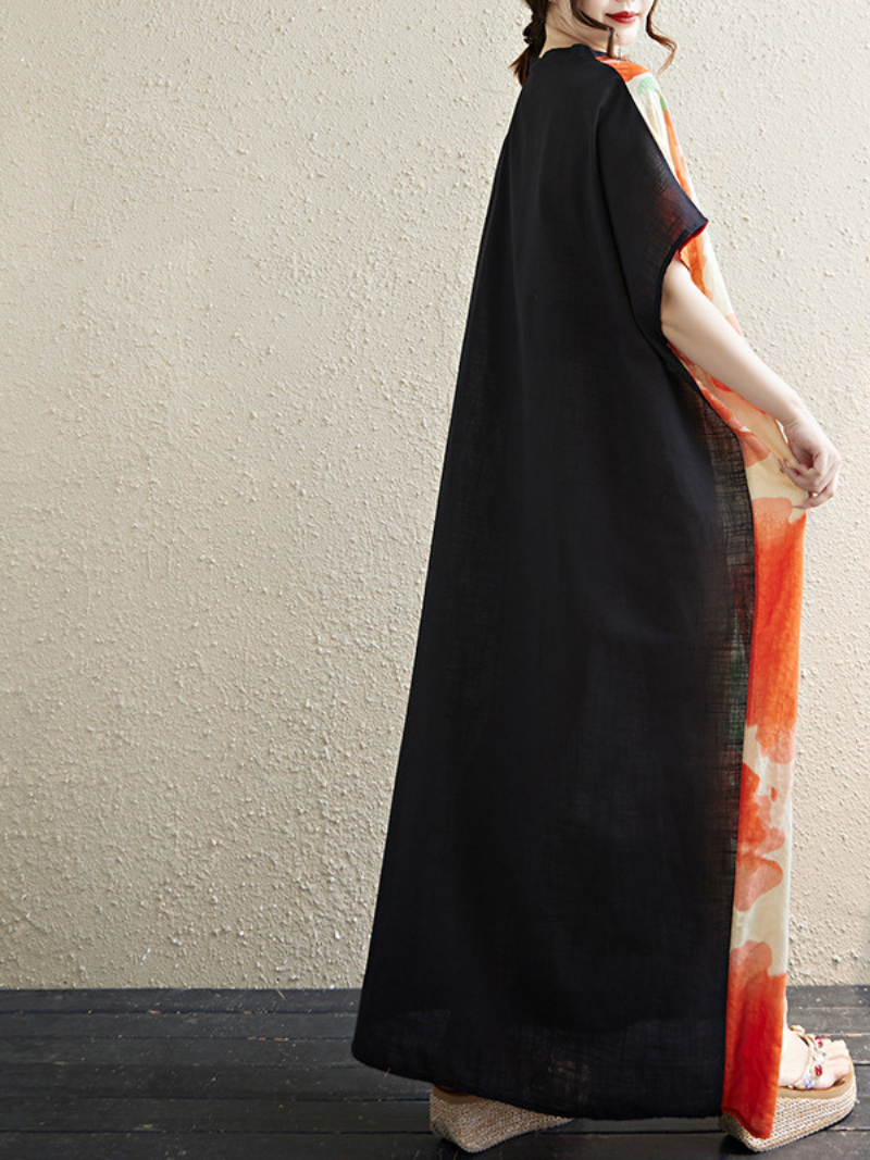 Women's Summer  Smock Style Printed Kaftan Dress.