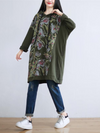 Women's Cool & Stylish Printed Mid-Length Side Pockets Hooded Dress