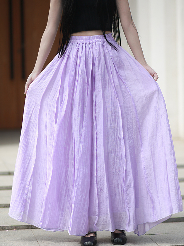 Breezy Weekend Maxi Skirt — Flowing Cotton Gauze, Effortlessly Flattering