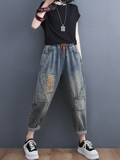 Women's Denim Bottom Pants