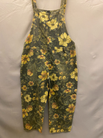 Wildflower Print Dungarees - Loose Tapered Leg Fit