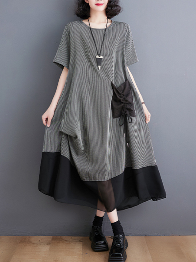 Women's Gray A-line Dress