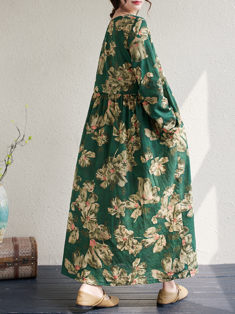 Women's Printed Smock Dress