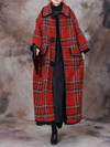 Women's  Bold and Beautiful Winter Plaid Coat