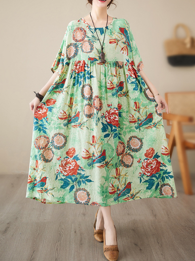 Women's Floral Smock Dress