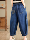 Women's Retro Loose Casual Wide Leg Pants Bottom