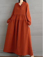 Long maxi dress for women