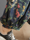 Women's  Vintage Charm Floral Baggy Style Bottom