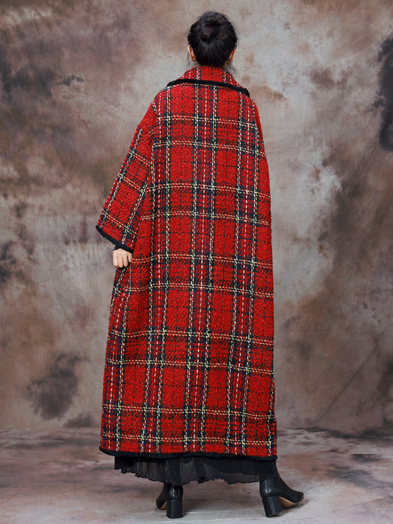 Women's  Bold and Beautiful Winter Plaid Coat