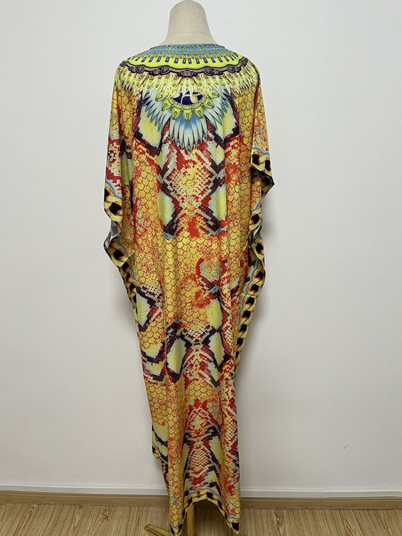 Women's Round Neck Kaftan Dress