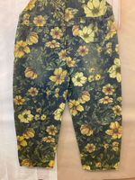 Wildflower Print Dungarees - Loose Tapered Leg Fit