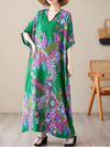 Women's Green Kaftan Dress