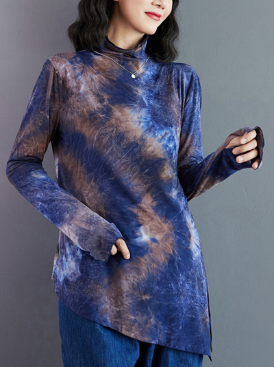 Women's Versatile Colorful Turtleneck Top
