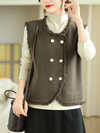 women's All-in-One Style knitted Vest Coat