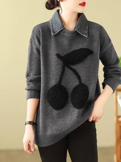 Women's Whimsical Winter Knitwear Sweater