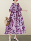 Women's Purple Smock Dress