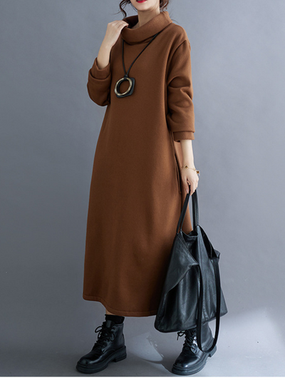 Women Collar A-Line  Dress