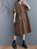 Women's Cotton Hoodie Dress